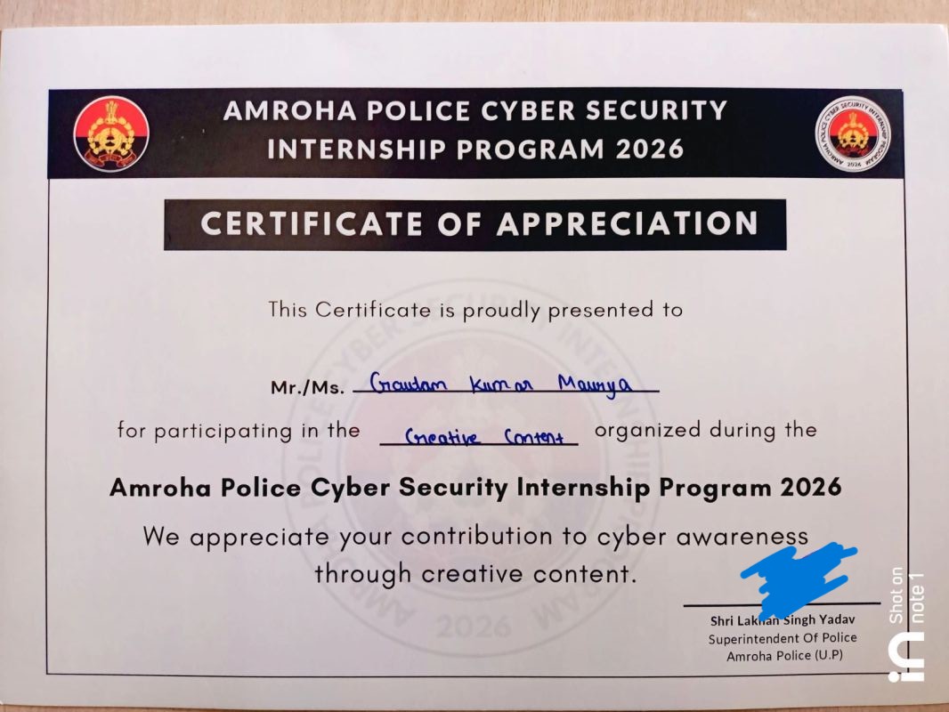 Certificate of Appreciation
